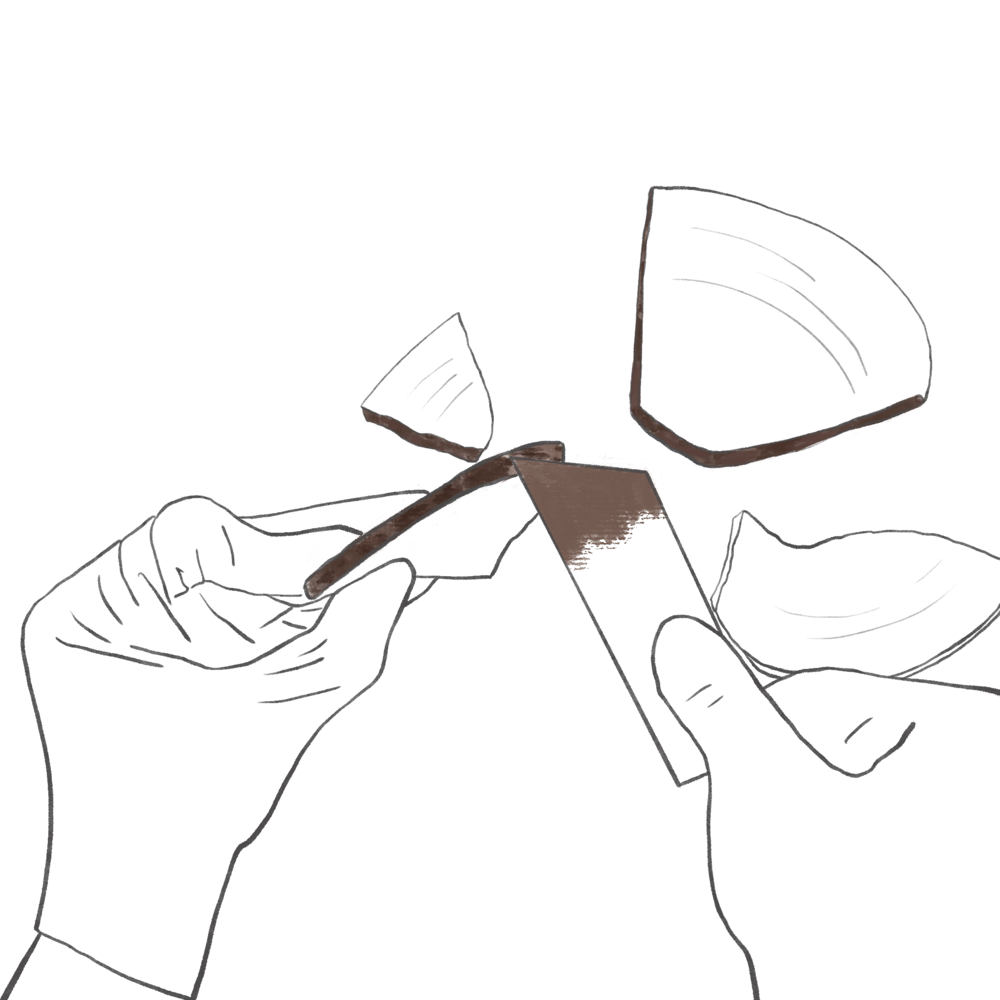 漆藝《金繼修復》原本是破碎之物，後來變成僅此一件的寶物